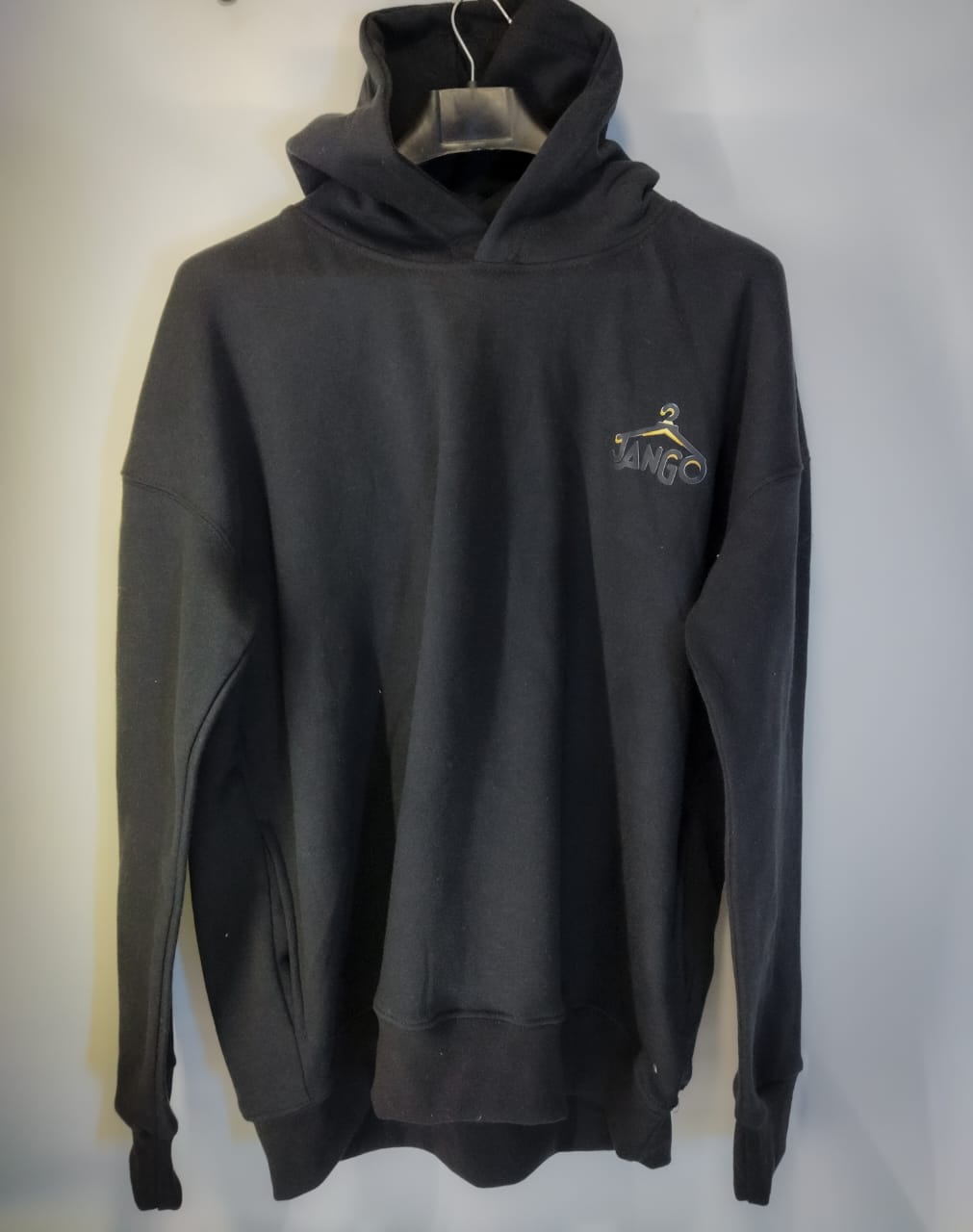 PREMIUM BLACK HOODIE with SIDE POCKETS